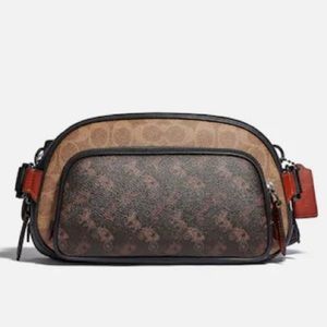 Coach Boutique Monogram Hitch Mens Belt Bag Crossbody Horse & Carriage Runway
